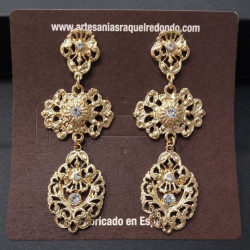 Pendientes dorados - Raquel Redondo - 4757