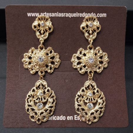 Pendientes dorados - Raquel Redondo - 4757