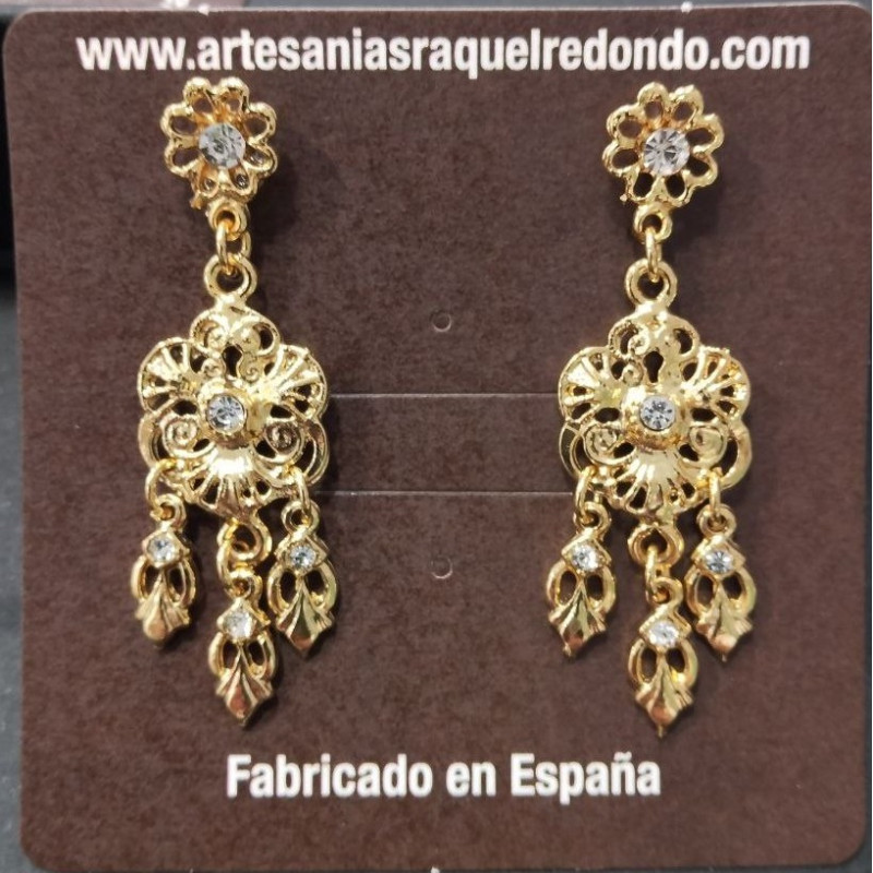 Pendientes dorados - Raquel Redondo - 4661