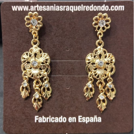 Pendientes dorados - Raquel Redondo - 4661