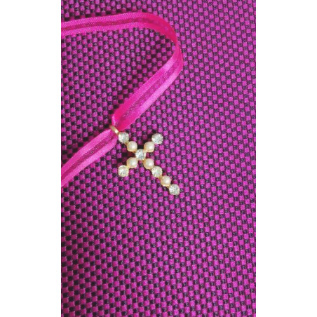 Cross Pendant - Pearls