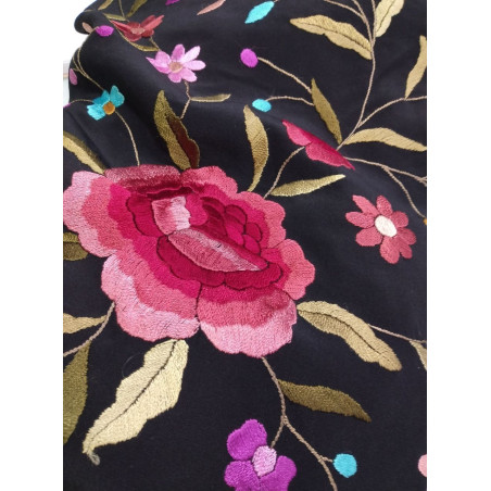 Mantón de Manila - Negro - 1010615N