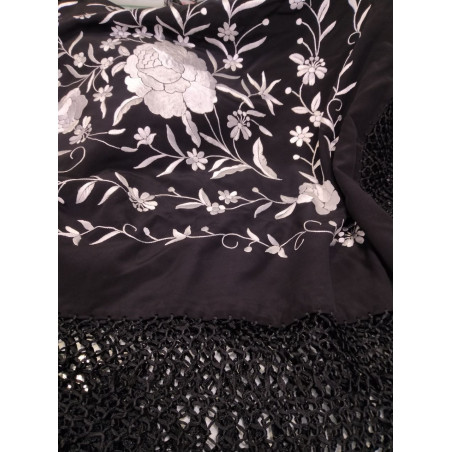 Mantón de Manila - Negro - 1010620N