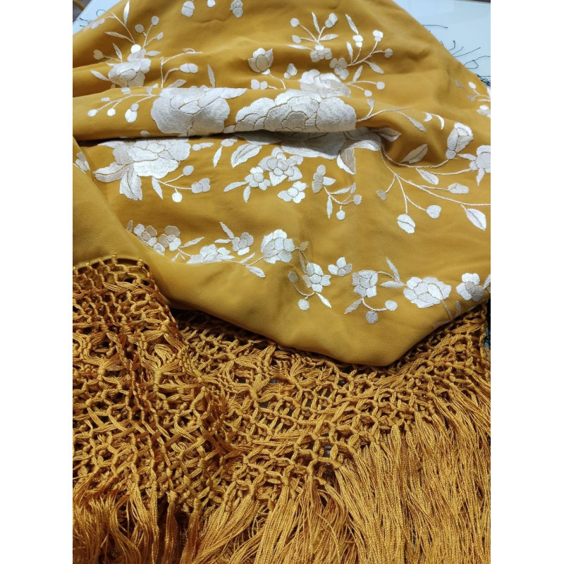 Manila Shawl - Ocher - 1011017N