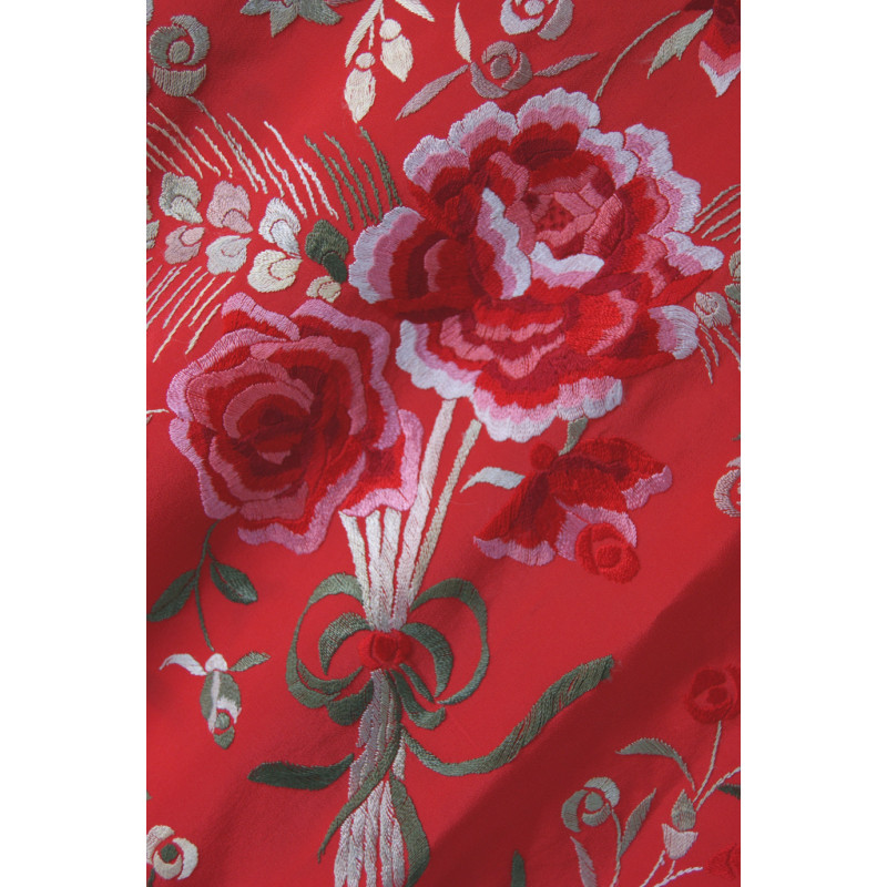 Manila shawl - red - Wheat